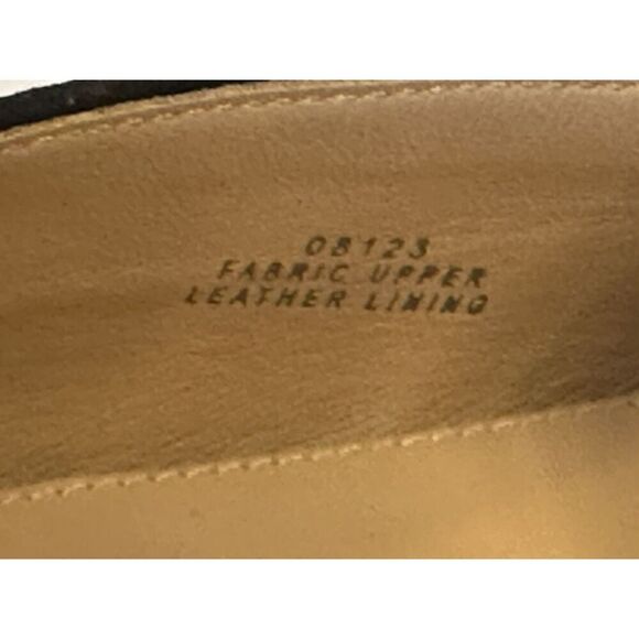 J CREW Jacquard Metallic Smoking Flats LUX Leather Italy Women Size 10 Fast Ship - Picture 7 of 14